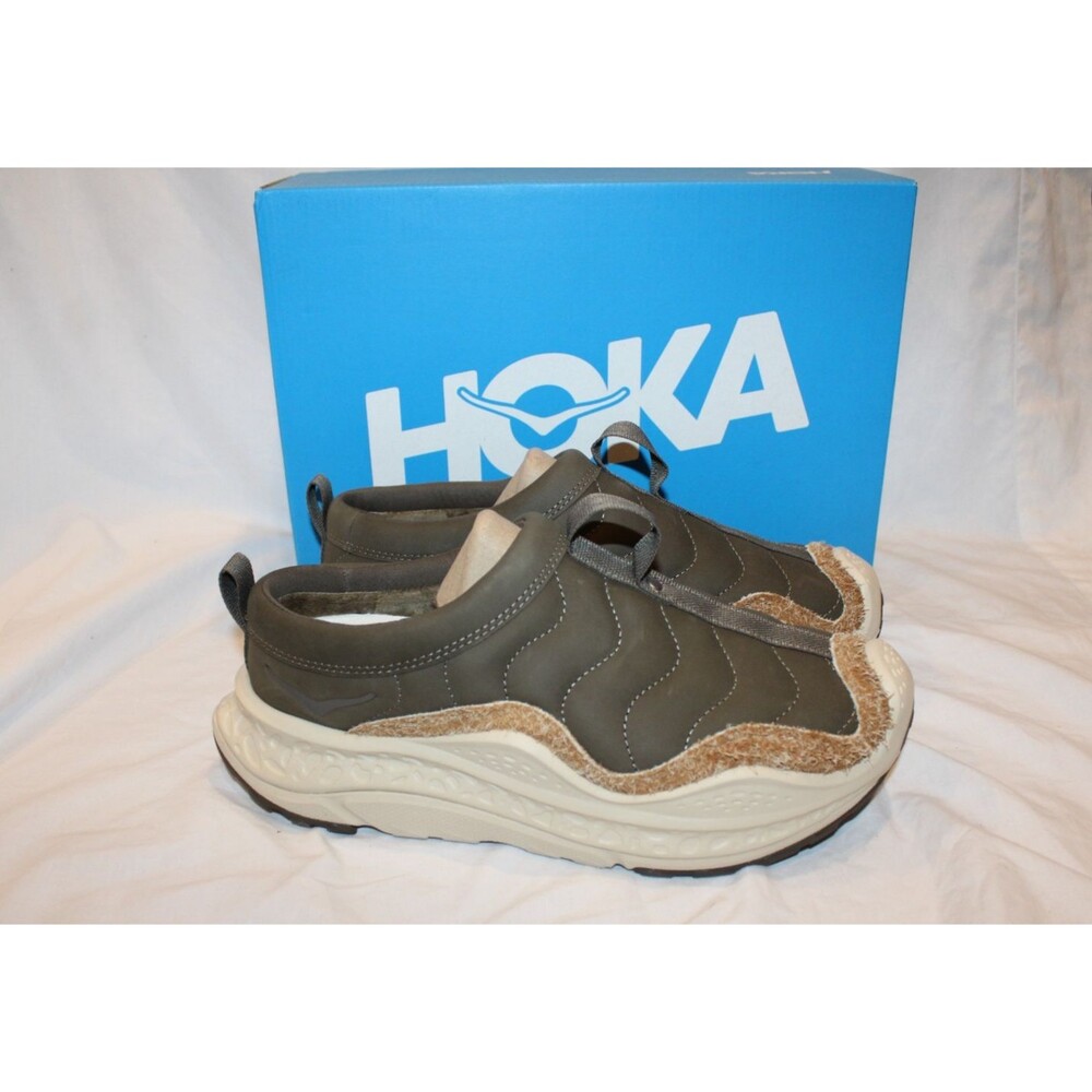 Hoka Shoes Unisex M 11.5 W 13 Ora Primo TP Moss Green Quilted Slip On Recovery